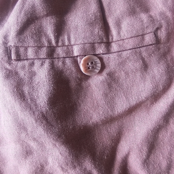 NWT Love Tree Dusty Rose Linen Blend Shorts Size M - Picture 6 of 8